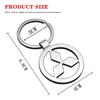 cyhk7 for Mitsubishi Lancer 9 10 ASX L200 Colt Pajero Outlander Eclipse Metal Alloy Car Keychain Key Ring Pendant Accessories wheelcap