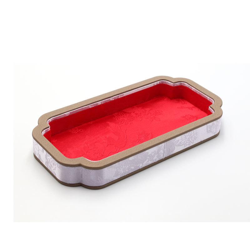 Palace Style Jewelry Display Tray with Agate or Jade Beads for Accessory Storage and Antique Viewing