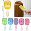 Brosse à cheveux démêlante à paillettes, peigne de massage, peigne pour cheveux emmêlés, brosses creuses pour cheveux bouclés et mouillés, peignes de salon DIY, outil de coiffure