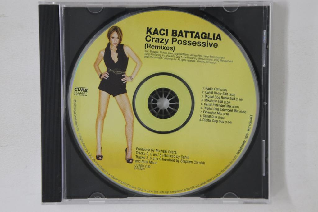 CD KACI BATTAGLIA - Crazy Possessive Remixes CURBD2129 CURB 2009 US Dance & Electronica Used
