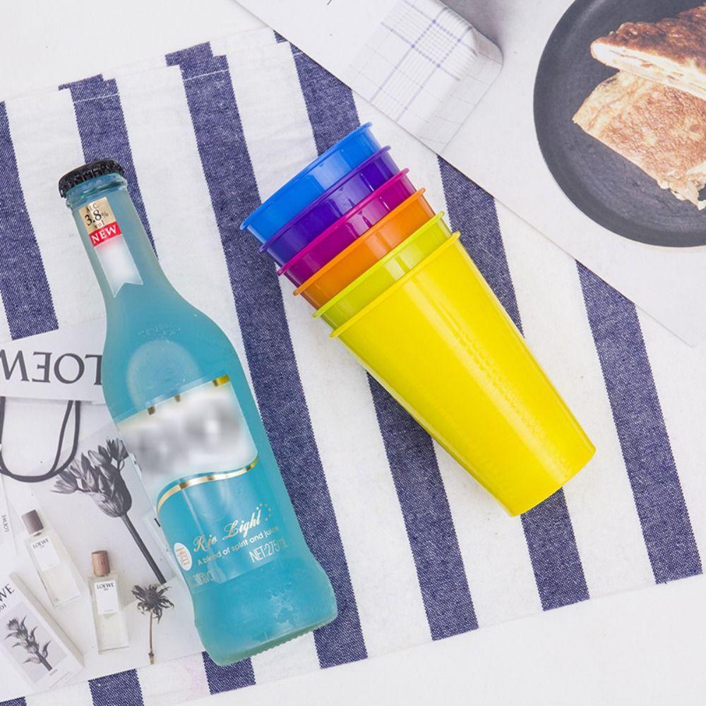 230/380 ML Drinking Cups Reusable Water Mug Party Drinkware Colorful Plastic Cups  Kids