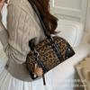 Fashion Versatile Boston Bag 2025 Niche Design Korean Version Ins Simple High-end Shoulder Bag Commuter Retro