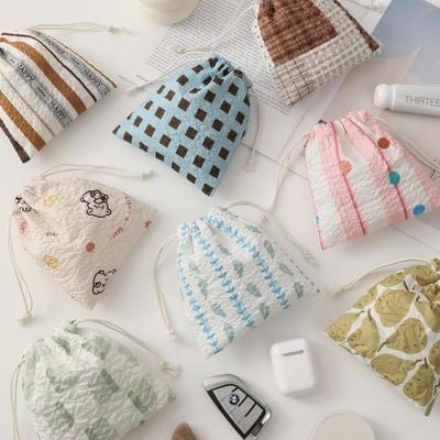 Mochila de Cordão de Desenho Animado & Conjunto de Bolsa de Maquilhagem: Coleção de Armazenamento Feminina de Três Peças