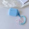 New apple AirPods silicone earphone case hand beads + horizontal silicone color silicone AirPods pro1