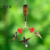 Universal Hummingbird Feeder Replacement 4PCS Parts, Simulated Red Flowers Shape, Scratch-free Bird Part Fit Silicone Waterproof Accessories,