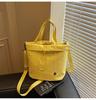 Canvas Bag Women's Summer Versatile New Casual Messenger Bag Popular Portable Bucket Bag
