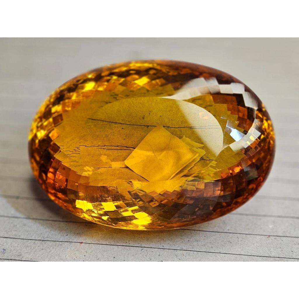 Natural Orange Topaz Oval Cut 899.95 Ct Excellent Certified Loose Gemstone