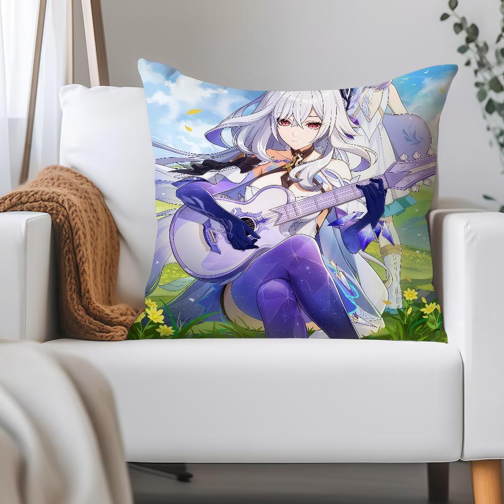 Genshin Impact Skirk Pillow Case Applicable Space For Guest Rooms Interiors Cars Office House Decoration