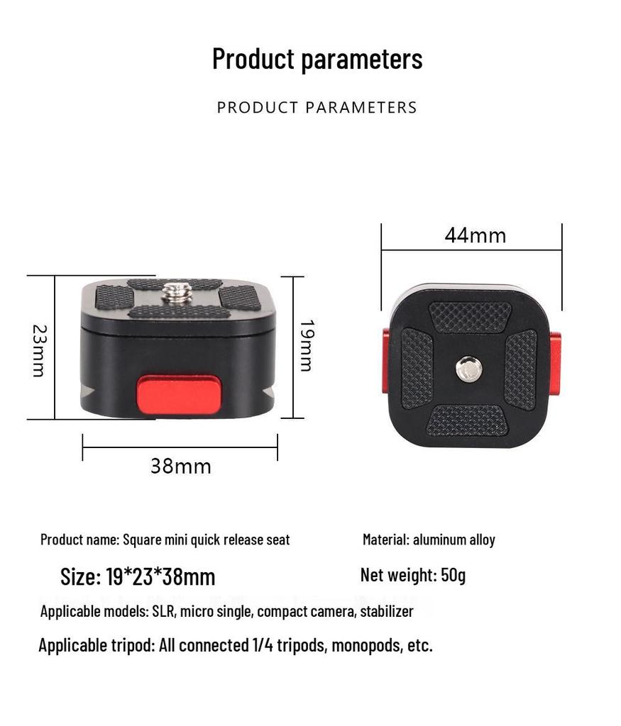 Aluminum Alloy Z-Type Multi-Angle Quick Release Camera Stabilizer Slider Plate