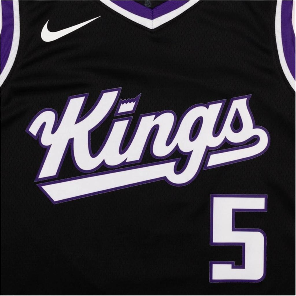 Nike NBA City Edition Sacramento Kings Fox No. 5 Digital Jersey 2021-2022 Unisex Jersey Black DX8621-010
