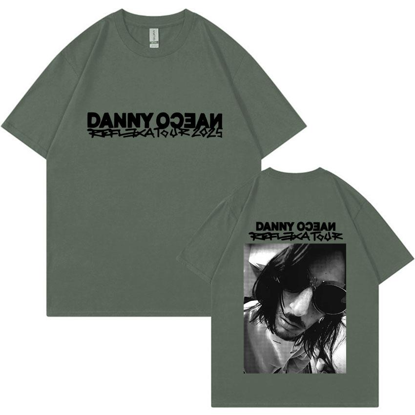 

Unisex Tide Oversized Tee 2025 Rapper Danny Ocean Reflexa Harajuku Print Short Sleeve Streetwear Vintage Style TShirt Mens Tees 3XL