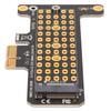 NVMe M.2 to PCIE X1 Riser Card Aluminum Heat Transfer Design Half Height Baffle NVMe PCIE Adapter for Win for Desktop