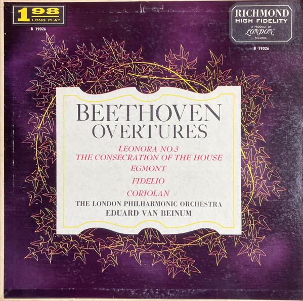 

LP Record BEETHOVEN, THE LONDON PHILHARMONIC - Beethoven Overtures B19026 RICHMOND US Classical Used
