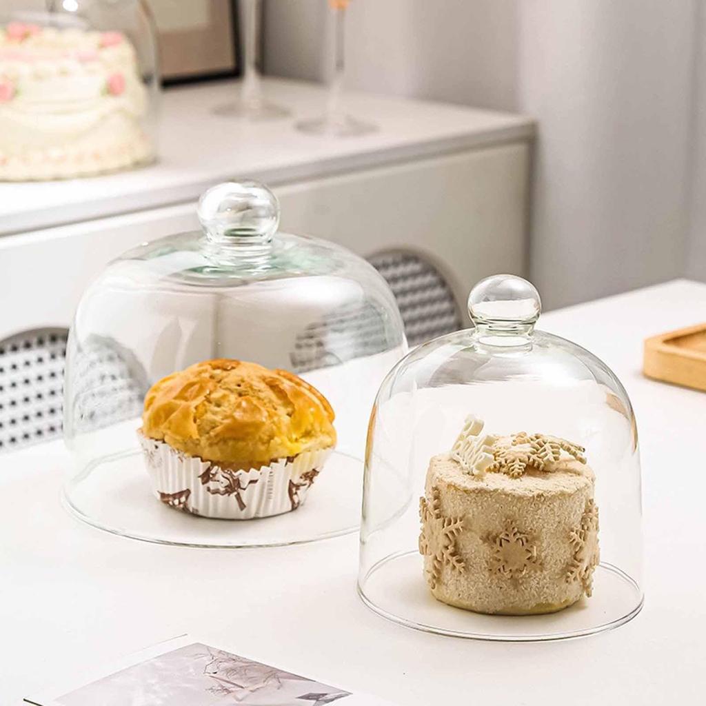 Cake Dome Transparent Serving Cover Lid Display Cloche for Food Fruit Buffet Pastry Dish