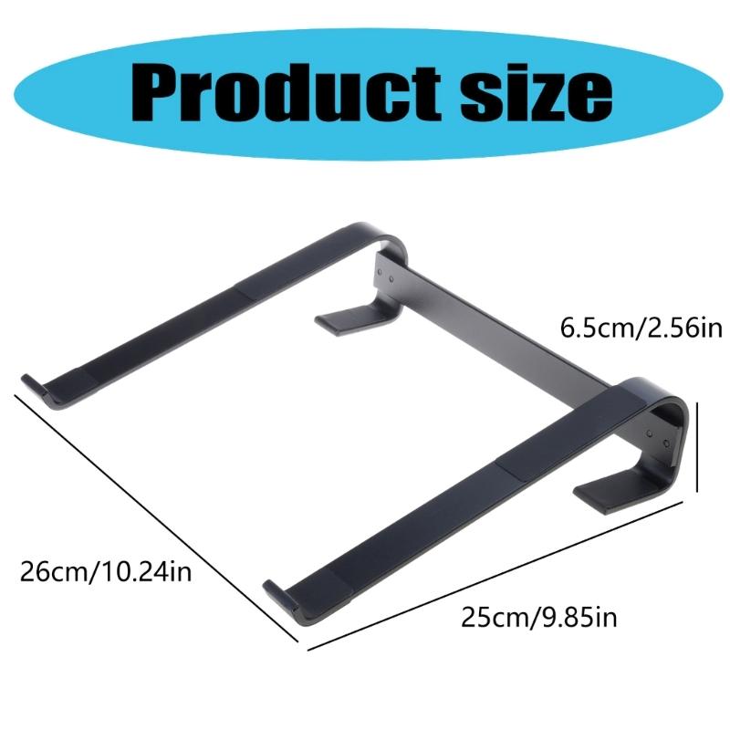 Aluminum Laptops Stand Computer Risers Holder for 10-18Inch Laptops NonSlip Heat Dissipation Stand Support Long Last