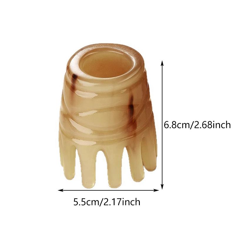 Horn Comb Professional Hairdressing Salon Scalp Massage Anti-Hair Loss Wide Tooth Combs For Extensions