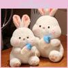 Adorable Plush Bottle Bunny Doll Soft Stuffed Toy For Kids Gentle Comfort Gift