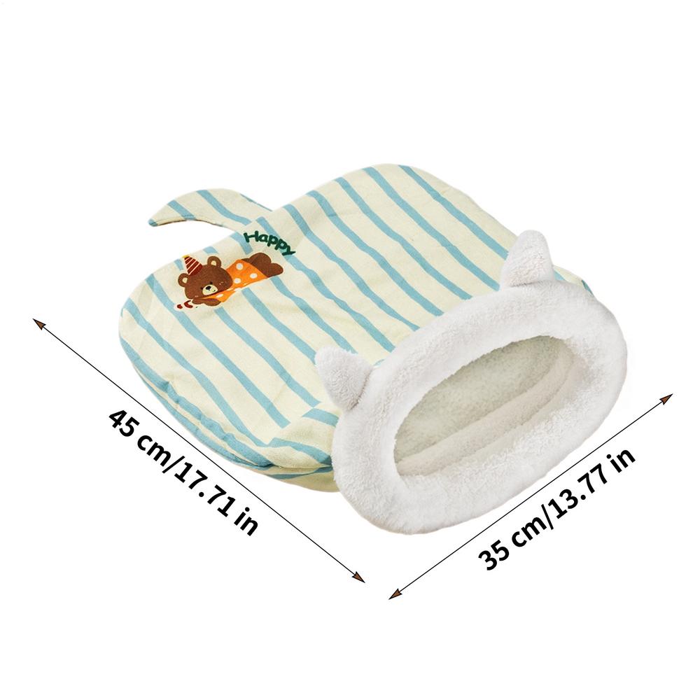 

Cat Enclosed Sleeping Bag Indoor Winter Kitten Warm Sack Self Warming Plush Cat Nest Bed For Bedroom Small Animal