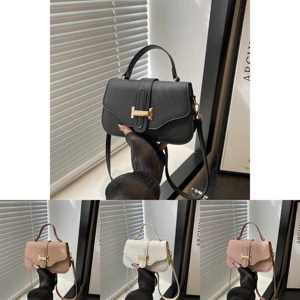 Vintage Chic Stylish Pu Small Square Tote Bag For Casual Everyday Use In Khaki Color