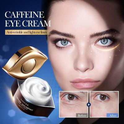 A koffeines ránctalanító feszesítő szemkörnyékápoló krém hidratálja és hidratálja a szemkörnyéket