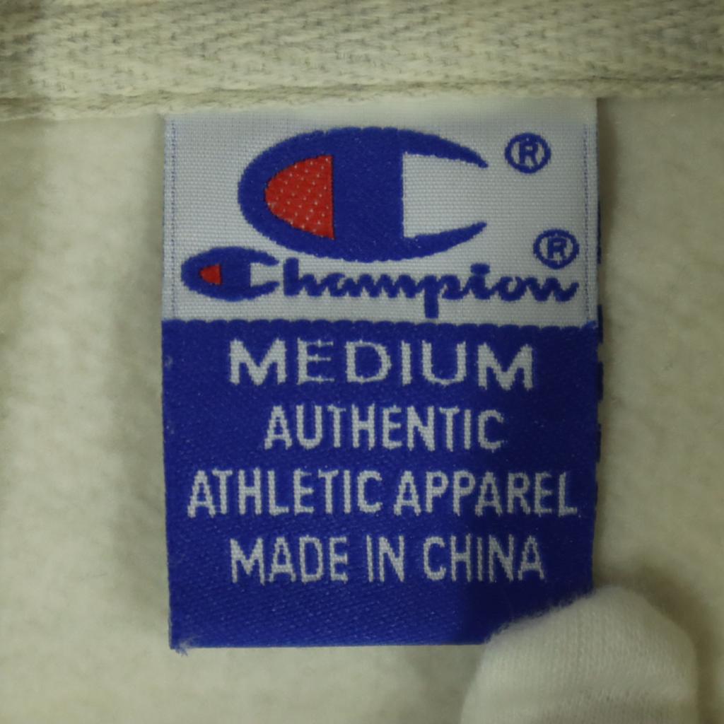Champion 00s Back brushed One point logo Long sleeve Parker M Gray Old Men's Used
