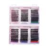 Diy False Eyelashes Single Tuft Eyelash Book 571 Tufts Mixed Model With Eyelash Glue Tool Set