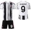 Sezonul 2022-26 Sezonul 7 Chiesa 9 Hovic Negru Alb Jachetă de Fotbal Ediție pentru Copii Set Tricou de Casă Juventus