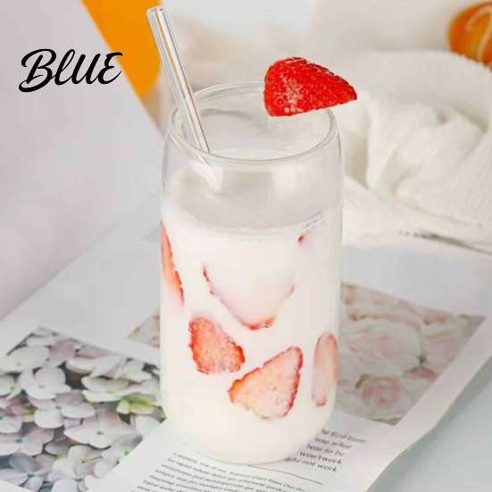 Clear Glass Tumbler Resistant Borosilicate Cup Bamboo with for Milkshake Lid Heat Tumbler Retro Mason Eco Friendly Water Bottle