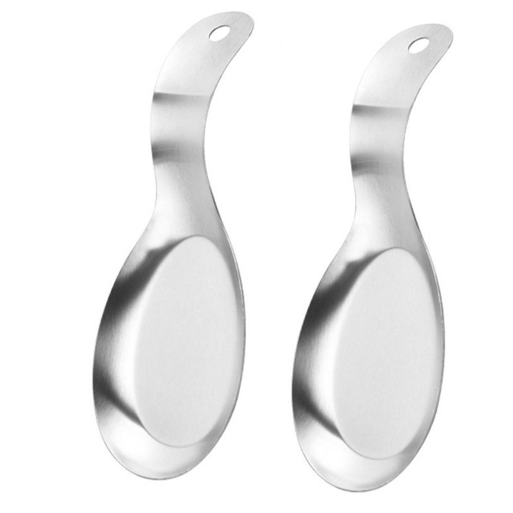 2Pcs Stove Top Storage Spoon Rest Stackable Dinner Clip Tray Durable Spatula Holder  Cooking Tool