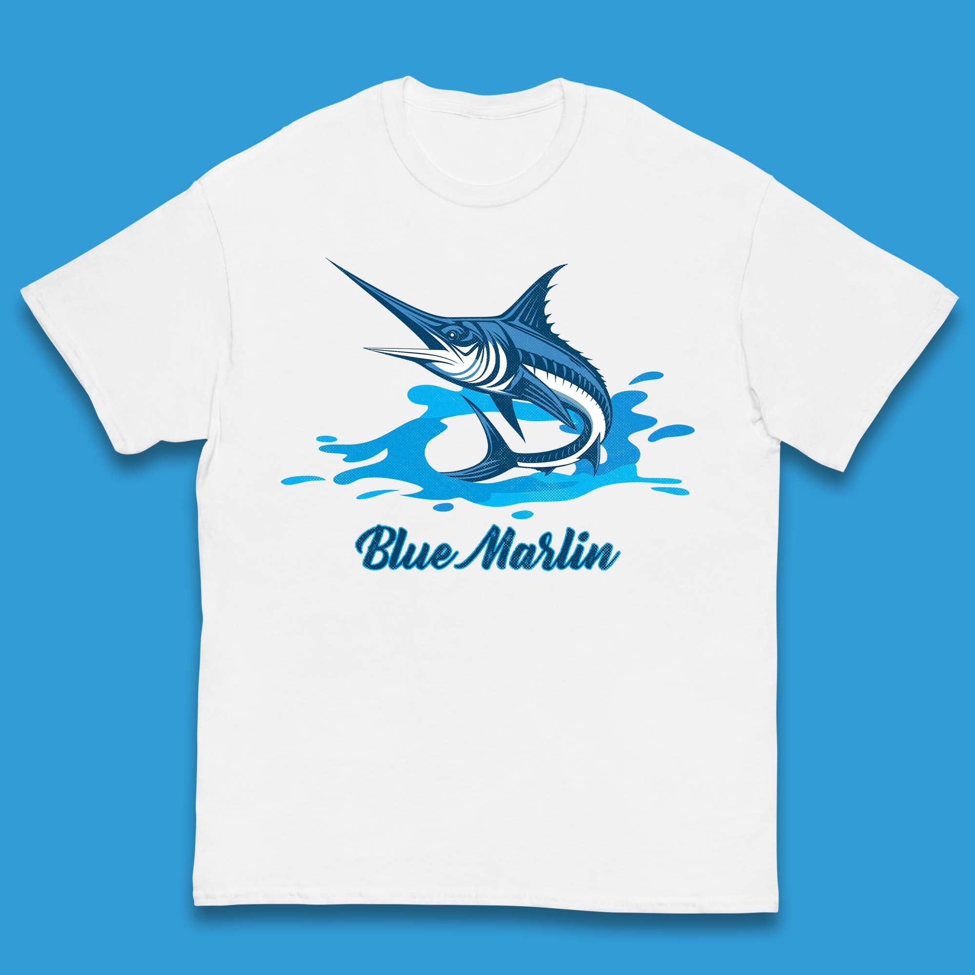 Blue Marlin Fishing Kids T-Shirt 160