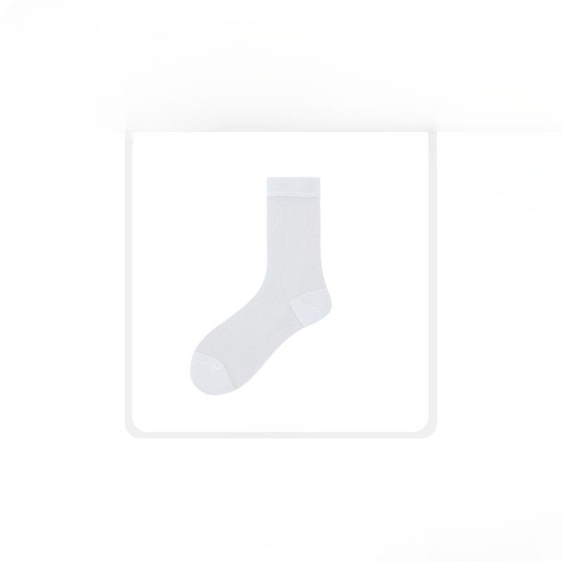 Female Spring and Summer New Ultra Thin Ice Feel Breathable Cool In The Tube Stack Socks
