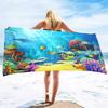 Sea World Beach Towel for Kids, Girl, Boys, Men, Women, Turtle Bath Print Pool Super Soft Plush