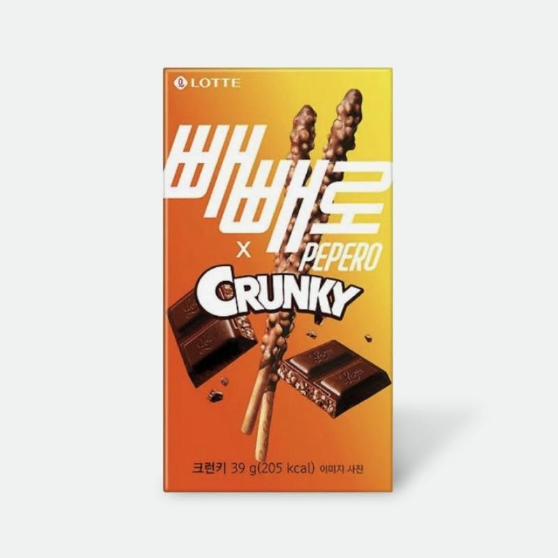 Lotte Pepero Original, White Cookie, Choco Filled, Almond, Choco Cookie, Crunky / Korean Snacks, Kfood, Authentic Korean Food