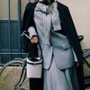 [Bucket Bag] AMADEE_Jane Canvas Black