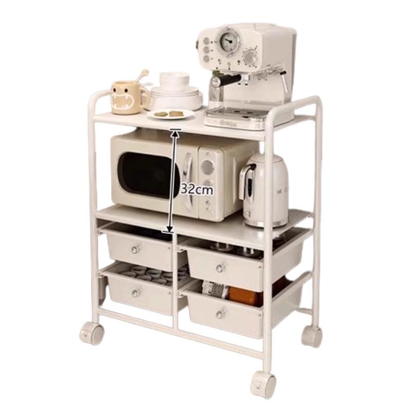 Kitchen Storage Rack with Handrail