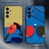 Rakietka do Tenisa Stołowego Ping Pong Odporne na Wstrząsy Etui na Telefon Dla Samsung S25, S24, S21, S22, S23, S30, Ultra, S20, Plus, Fe, Lite, 5G Czarne Pokrowce