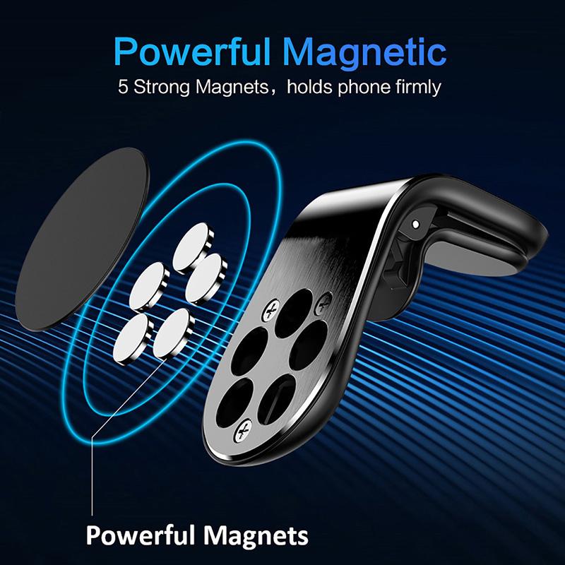 Universal Magnetic Car Phone Holder In Car Phone Stand Clip Mount Car Magnetic Phone Holder for iPhone 15 14 Pro Samsung Xiaomi