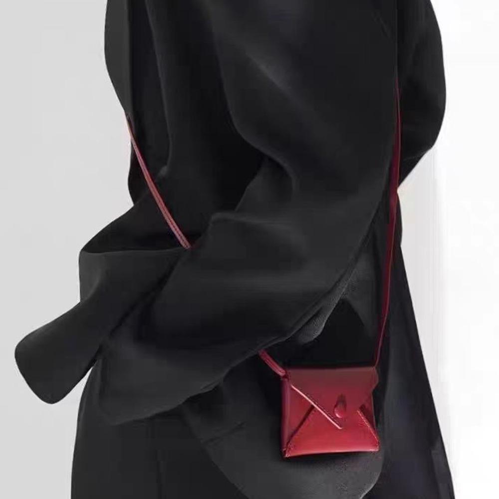 New PU Leather Shoulder Bag Multifunctional Solid Color Waist Bag Durable Crossbody Bag