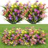 1pc Outdoor Artificial Flowers UV Resistant Fake Plant for Garden Yard Wedding Decor Spring Summer Shrub Plastic Flowers