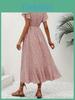 Boho Floral Vneck Openback Maxi Dress With Ruffle Hem For Summer Beach Vacation