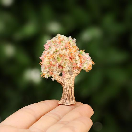 Model Trees Micro Landscape Ornaments Mini Artificial Trees for Moss Micro-Landscapes And Potted Plants Realistic Resin Craft Decorations for Home