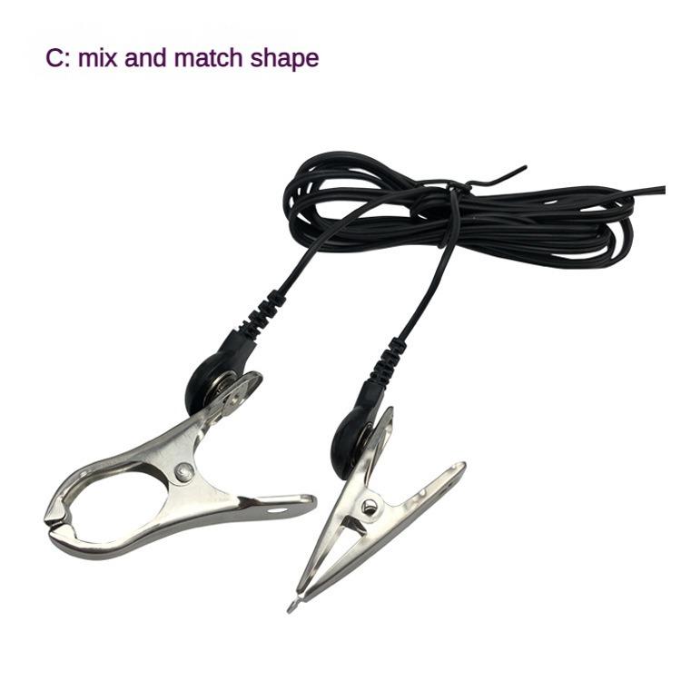 Metal Electric Shock Nipple Clip Female Nipple Stimulator Adult Toy Breast Massager Adult Games Medical Supplie SM Bondage Slave