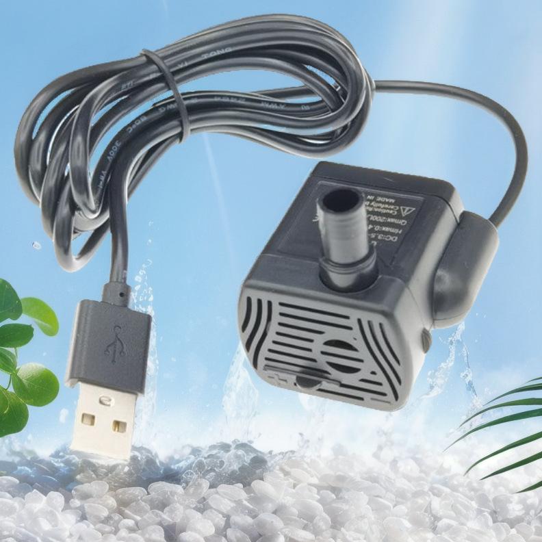 Ante Electric USB-1020 Small Water Pump 5V Mini Fish Pump Craft Plant Planting DC Mini Water Pump(USB-1020 black)