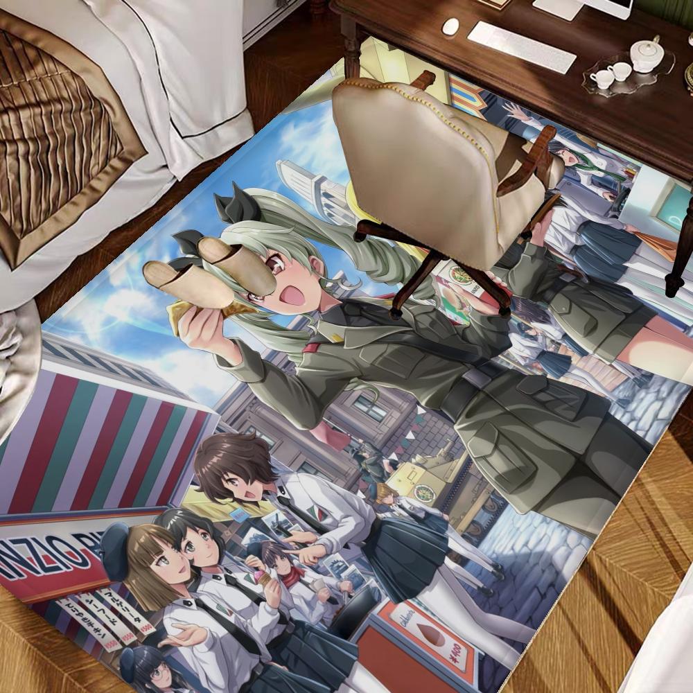 GIRLS Und PANZER Fußmatte Kinderzimmer Schlafzimmer Dekoration Balkon Anti-Rutsch Fußabtreter Wohnzimmer Willkommensmatte