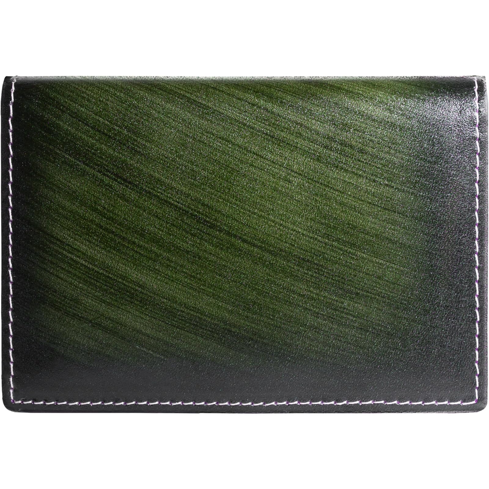 

[Dom Teporna] Men s Business Card Holder, Genuine Leather, Thin, 4 Pockets, Gradient Cowhide, Italian Leather, Vegetable-Tanned Leather, Business Card