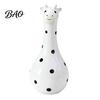Fun Gift for Housewarming Cute Polka Dot Giraffe Vase, Hand-painted Resin Flower Creative Big-mouthed Small Decorative Vase Bookshelves Holder