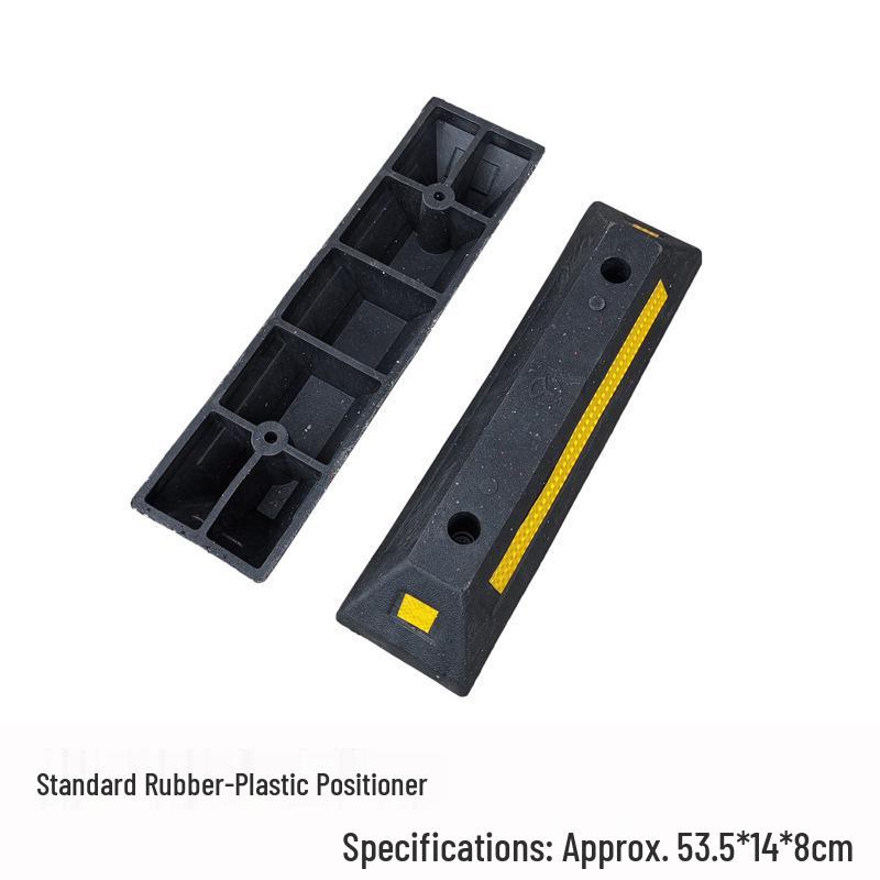 Heavy-Duty Rubber-Plastic Wheel Stopper: Anti-Collision, Parking Positioner