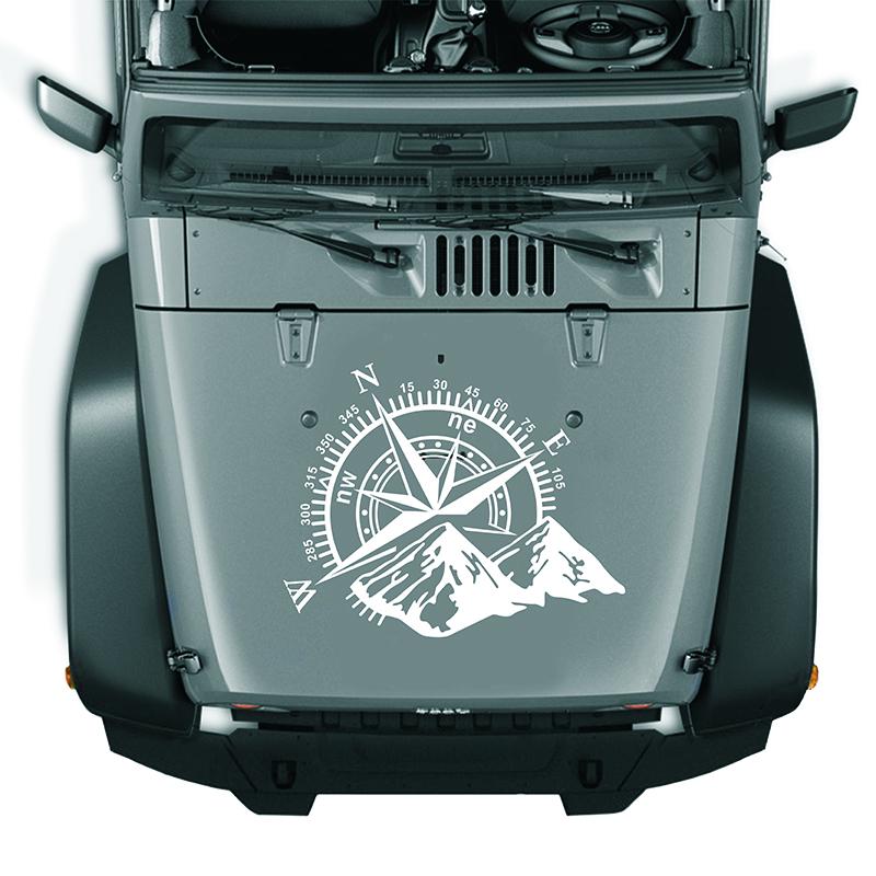 Mode Auto Windrose Navigieren Offroad Vinyl Aufkleber Abziehbild Auto Auto Dekoration