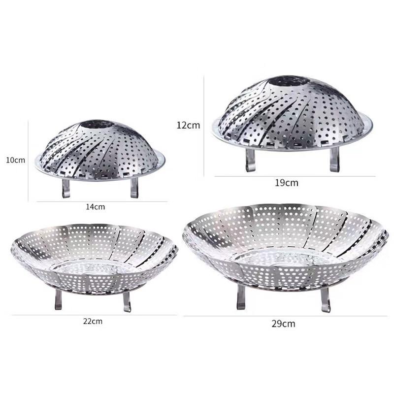 

ZISIZ Foldable 304 Stainless Steel Steamer Rack