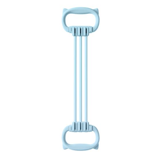 Adjustable 6-Tube Fitness Resistance Band with Cat Ear Handle Men Women Arm Shoulder Back Stretch Exercise Strap